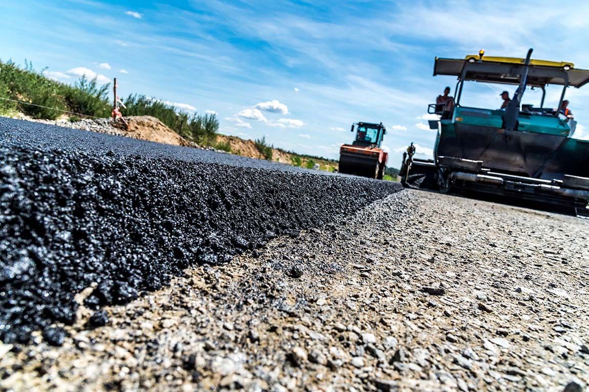 Roadway Paving & Construction Project utilizing Posillico Materials' Base and Binder Mixes