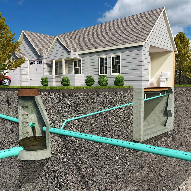 French drain projects utilize Posillico Materials' Commercial 3/4" Gravel