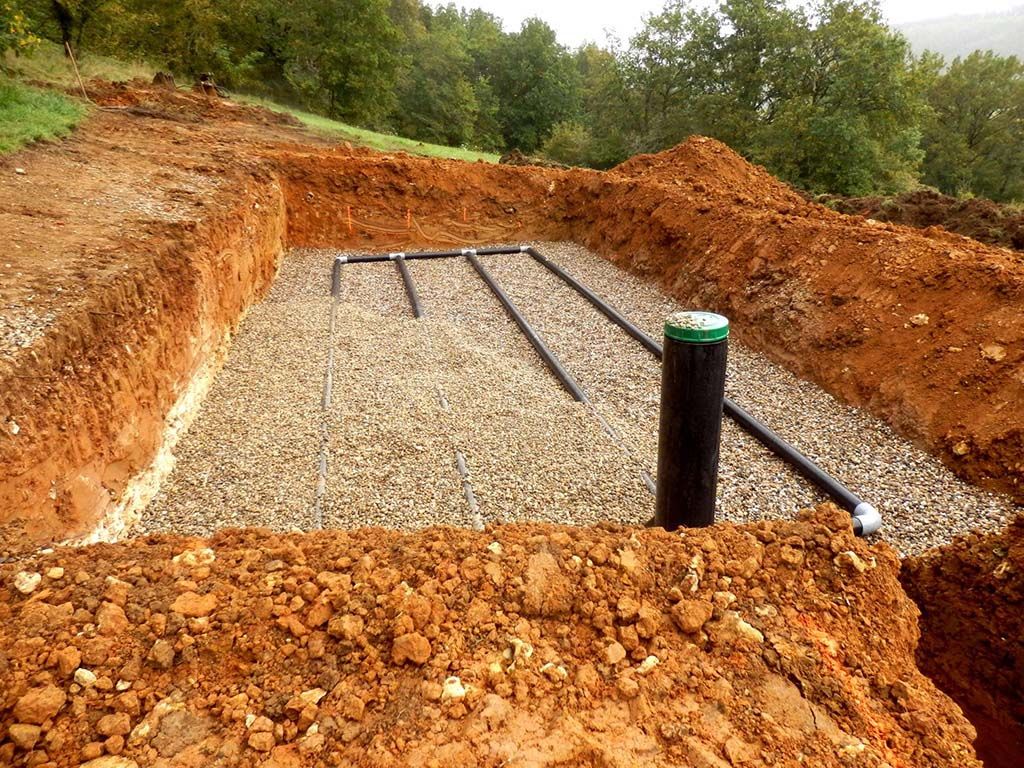 septic system installation projects utilize Posillico Materials' 3/8" Pea Gravel 