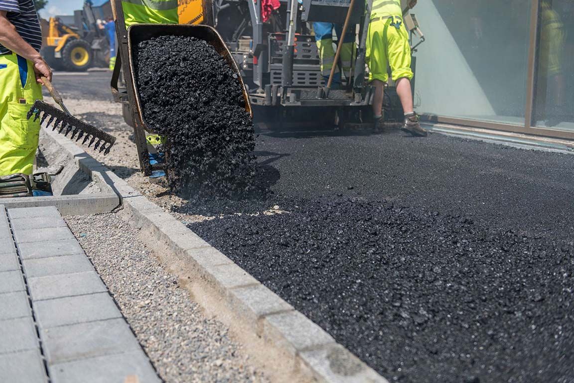 Roadway construction projects utilize Posillico Materials' 3/8" Pea Gravel as a road base